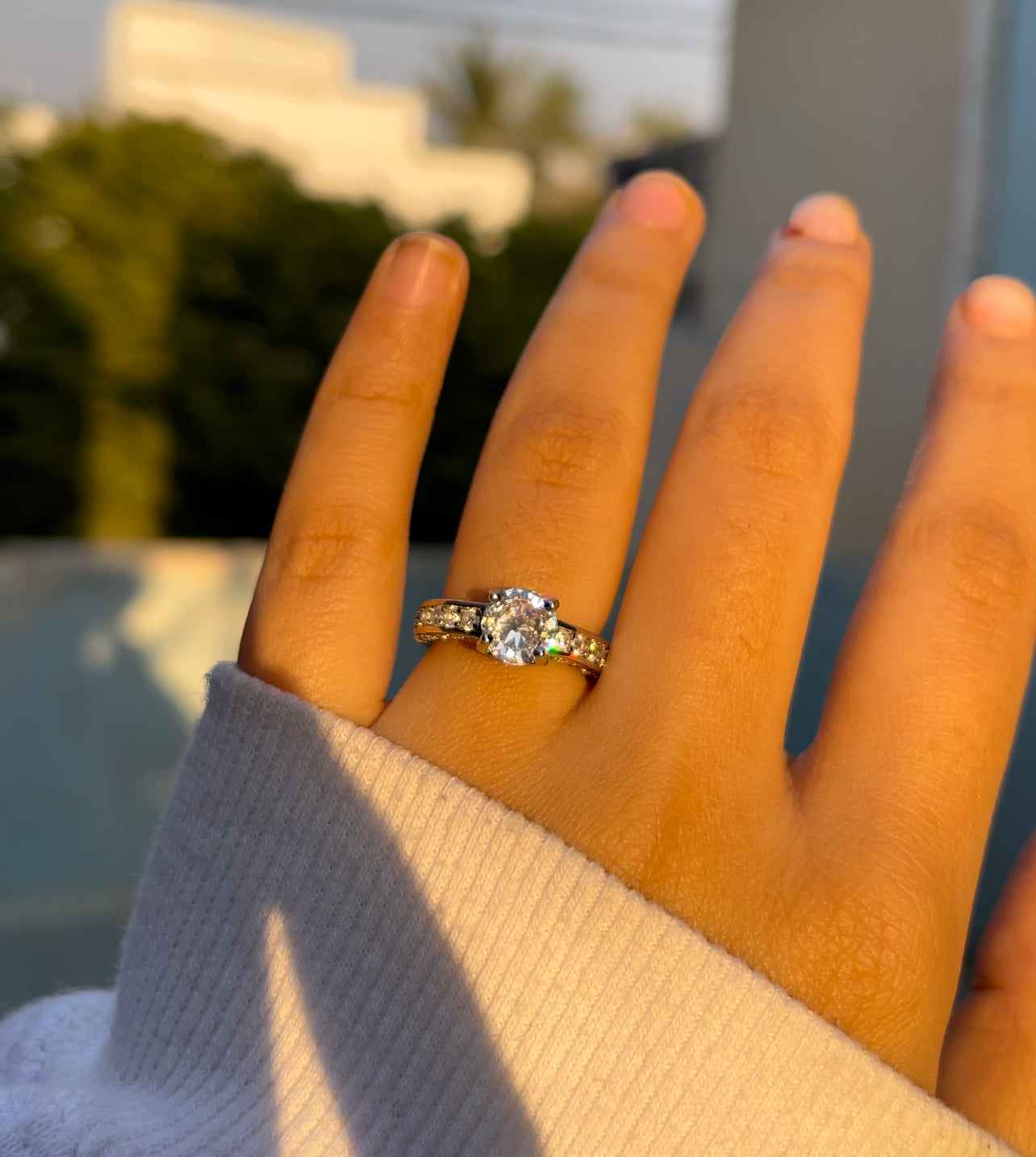 Sidestone Ring (Adjustable Ring)