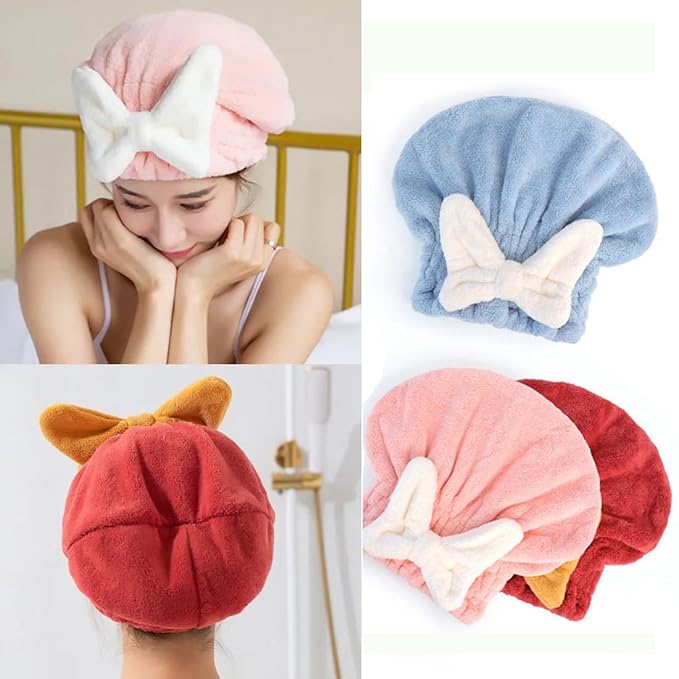 Microfiber Hair Drying Cap (Imported Quality)