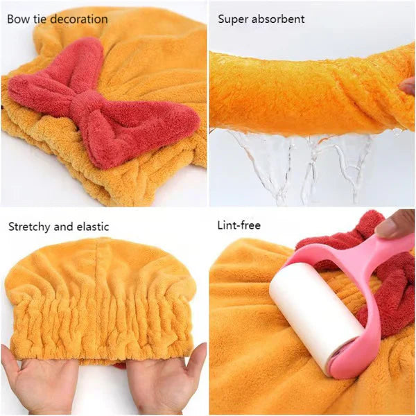 Microfiber Hair Drying Cap (Imported Quality)
