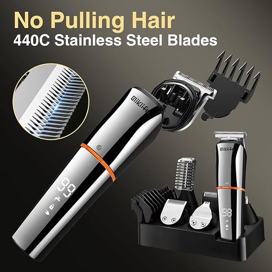 MIKLIFE Hair Trimmers, 6 in 1 Kit Rechargeable