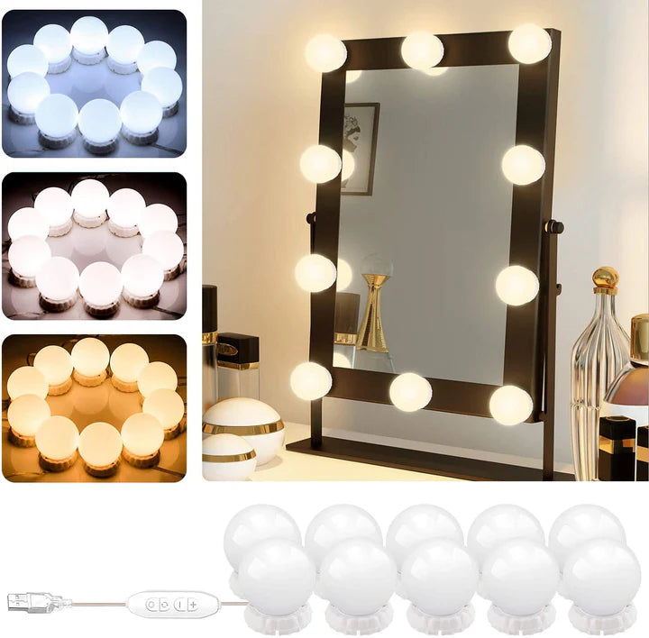 LED Vanity Mirror Lights [Pack of 10 Bulbs]