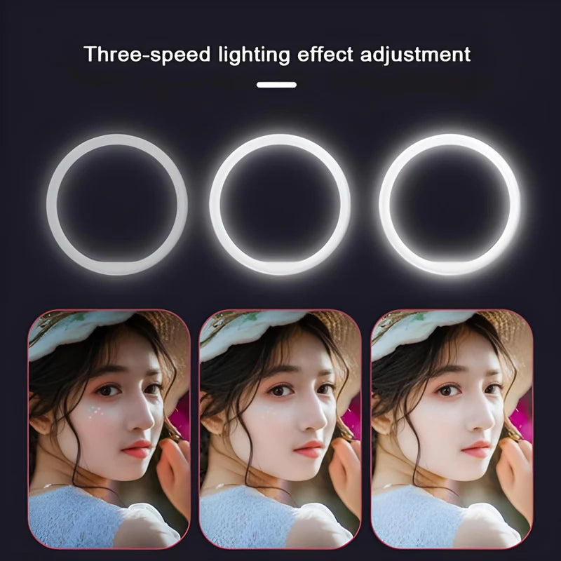 Rechargeable Mini Mobile Selfie LED Ring Light